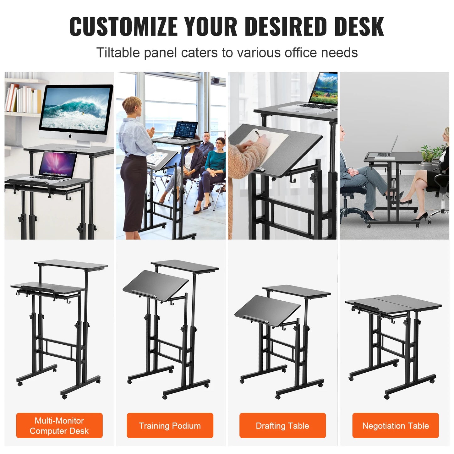 Roll & Rise Desk