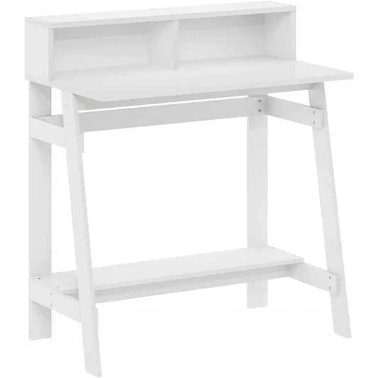 Simplistic A Frame Computer Desk, Regular, White