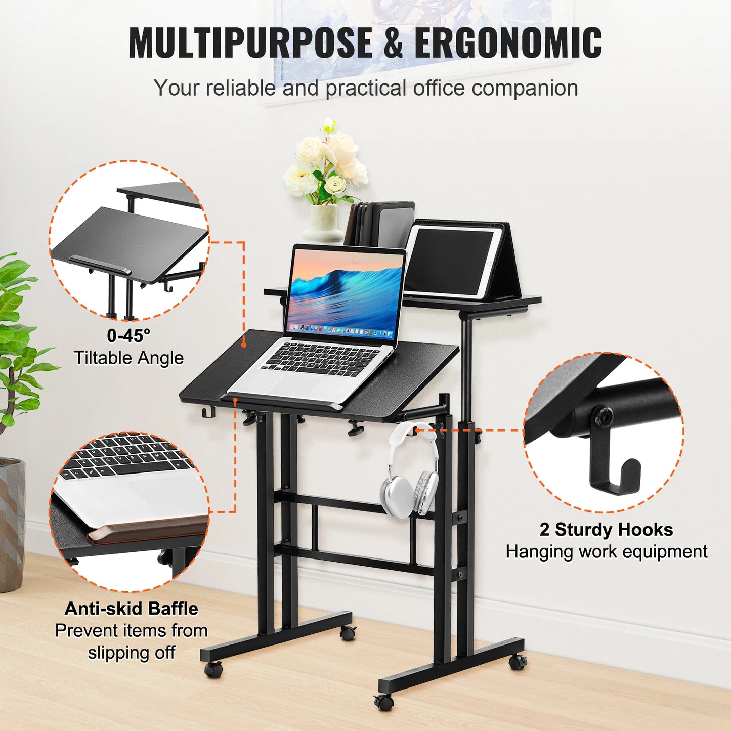 Roll & Rise Desk