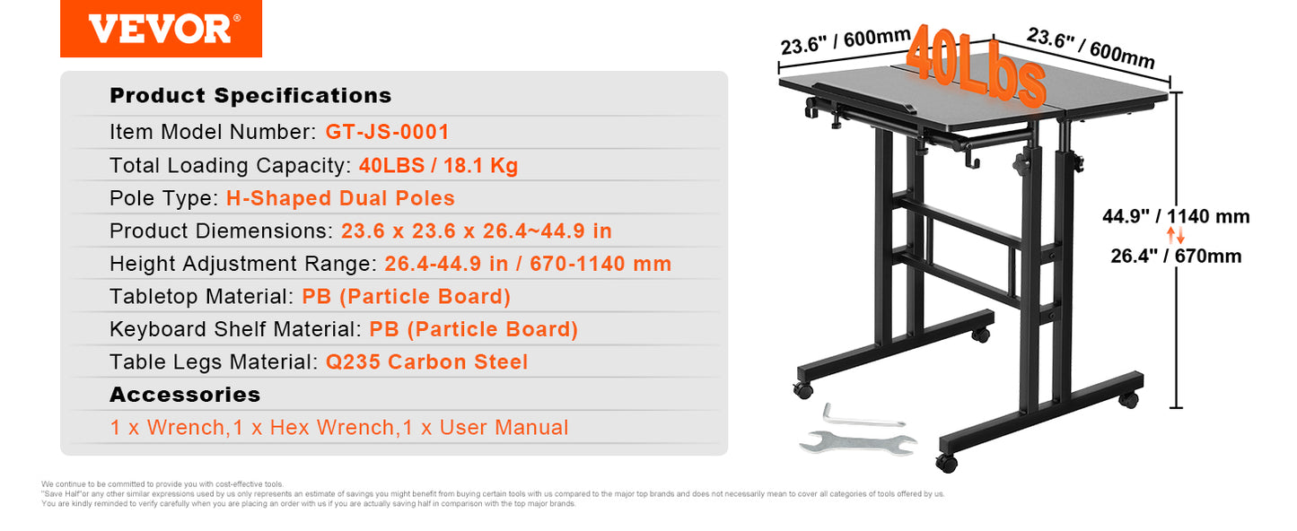 Roll & Rise Desk